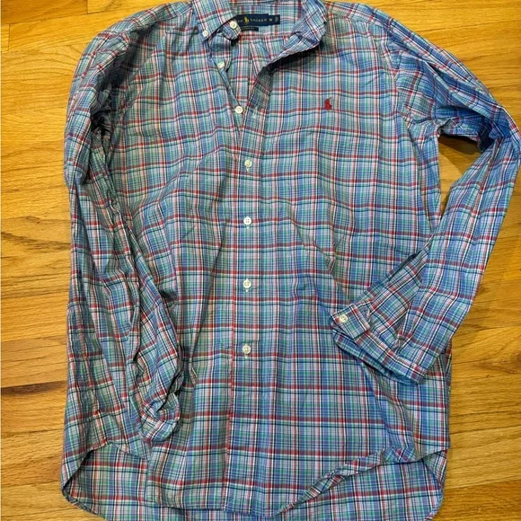 Ralph Lauren Multicolor Plaid Button Down Shirt - Picture 1 of 3